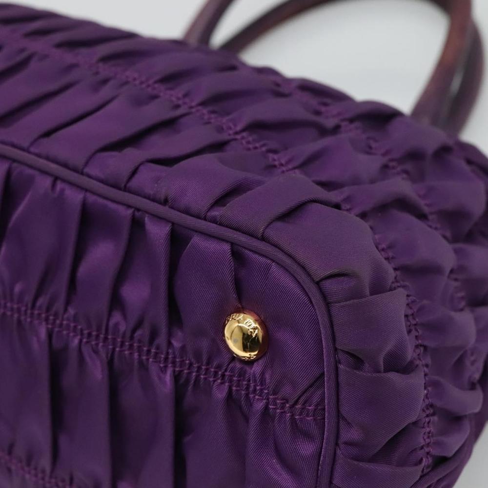 PRADA Hand Bag Nylon 2way Purple Auth 112537 - Picture 10 of 16